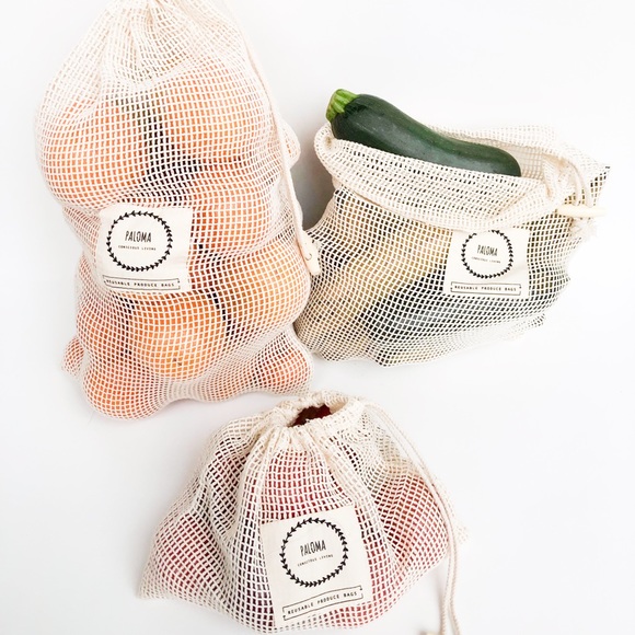 Reusable produce bags (6) made of organic cotton - Picture 6 of 10